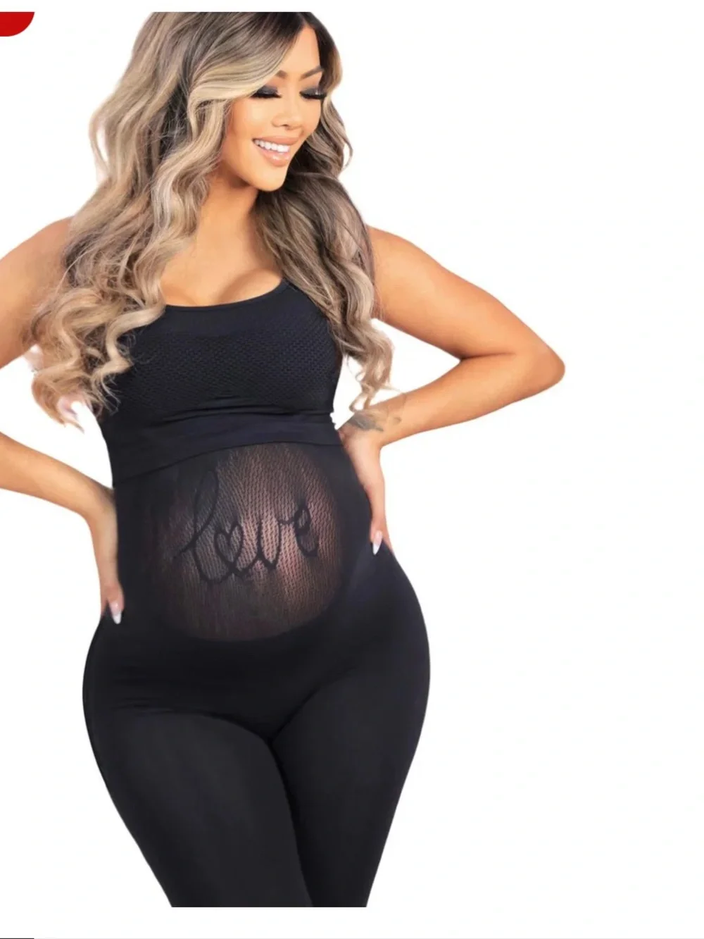 Maternity Black Jeans Overalls - Stretch High-Waist Support